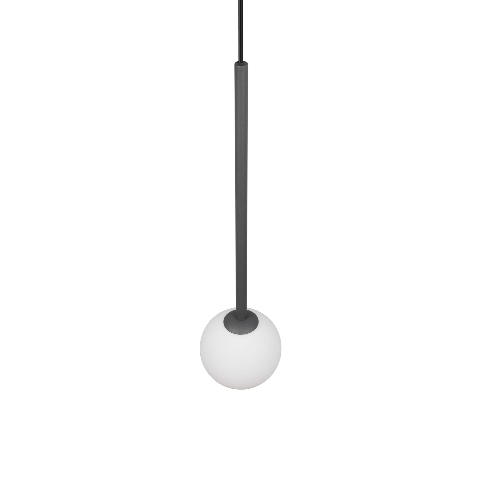 Piekaramā lampa „Firano“, antracīta krāsā, Ø 12 cm, metāls Piekaramā lampa „Firano“, antracīta krāsā, Ø 12 cm, metāls