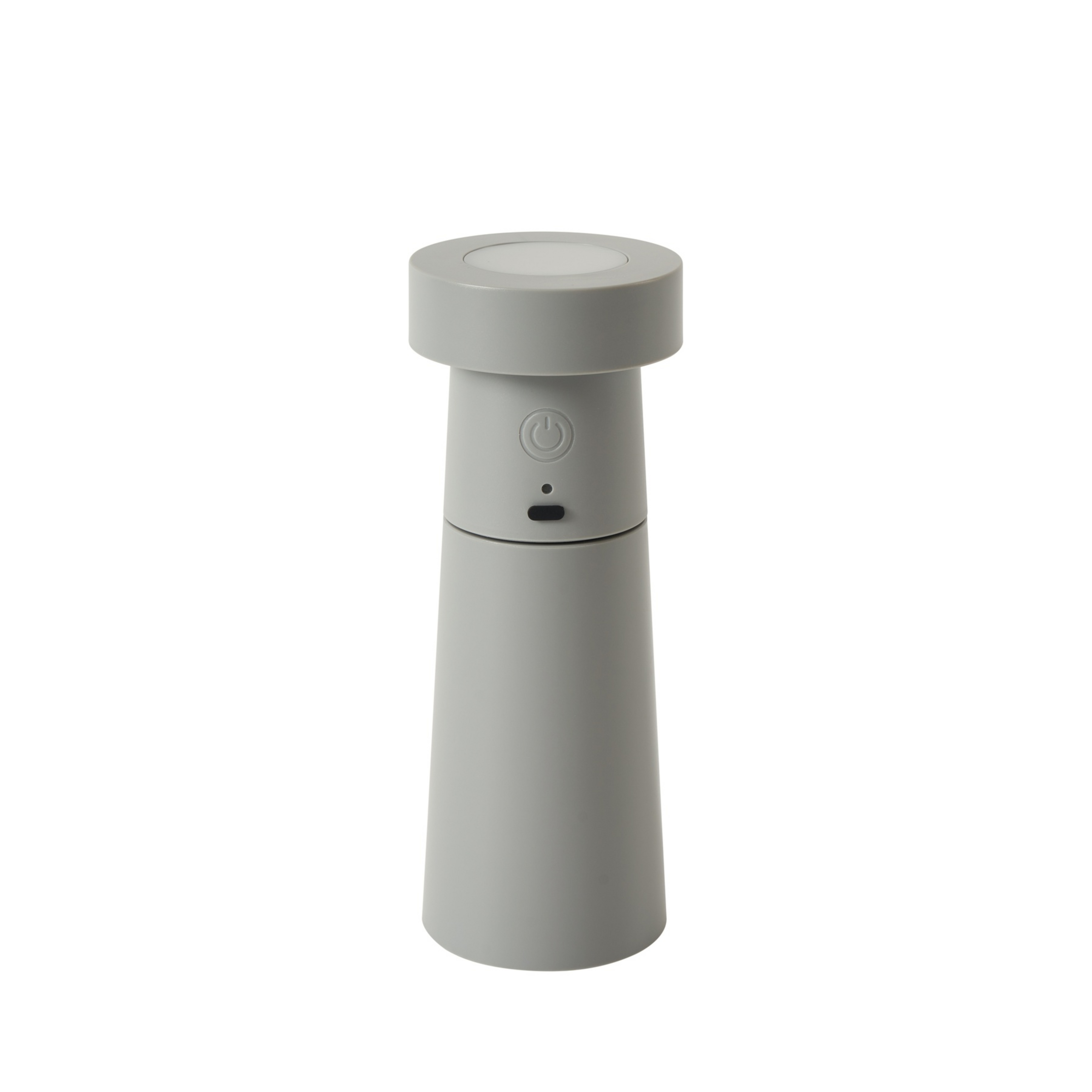 Salt Salgueiro LED, cinzento claro, bateria, IP44 - Lucande