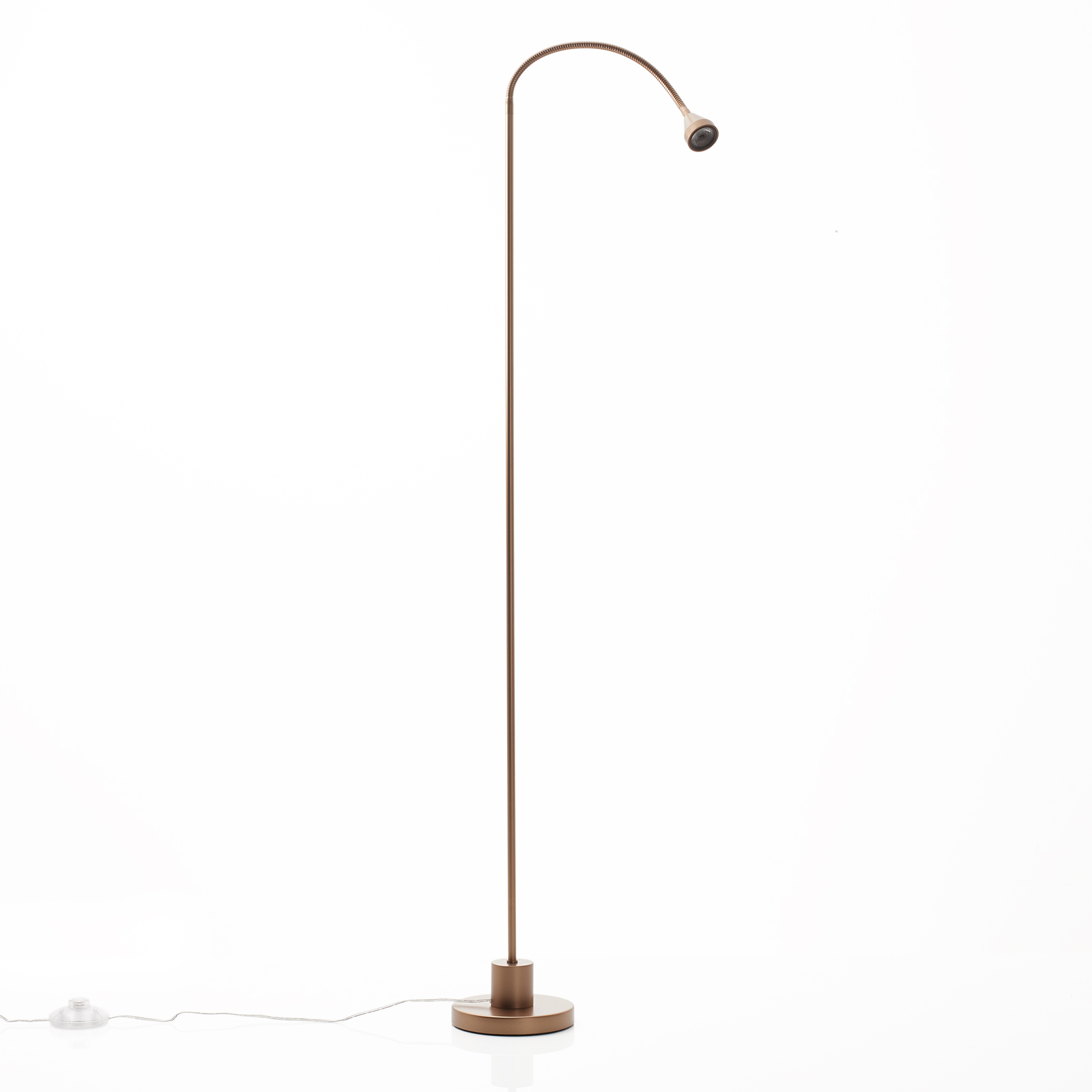 Lampa stojąca LED Mini, elastyczne ramię, antyczny, 5000K