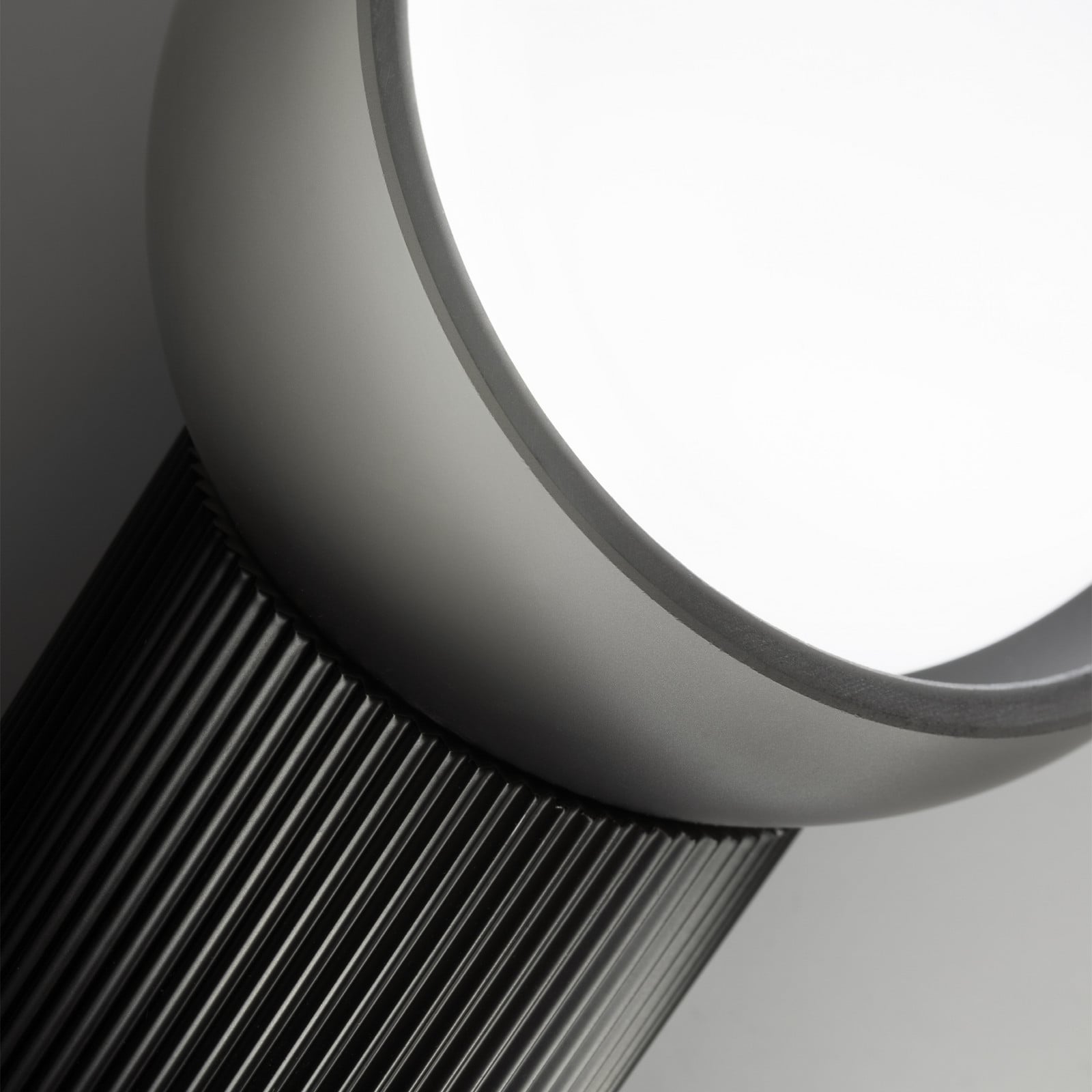 Lampa de masă IDEAL LUX Bloom negru/gri închis înălțime 27 cm - Camera de zi / sufragerie - Modern - negru gri închis alb - Metal