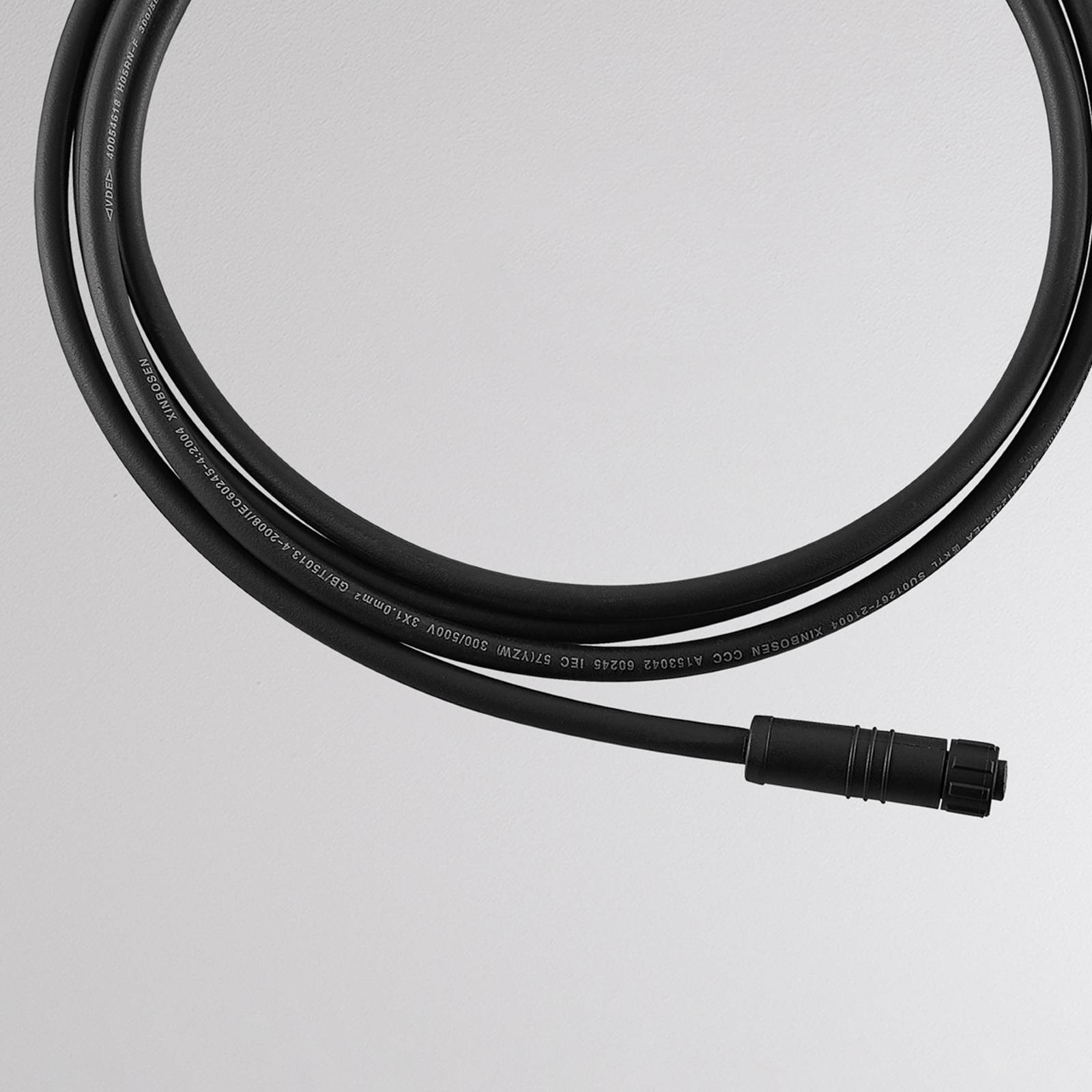 Molto Luce Chopa Ii Power Cable, Length 250 Cm, Black, Ip65, Schuko