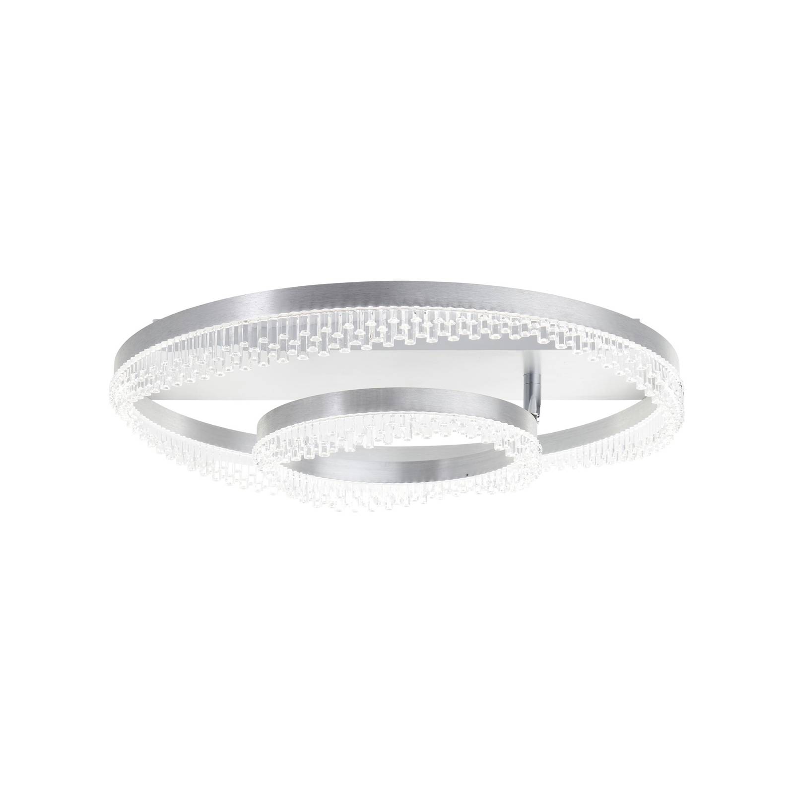 LED-Deckenleuchte Aurora, aluminium, Ø 61 cm, Aluminium, CCT
