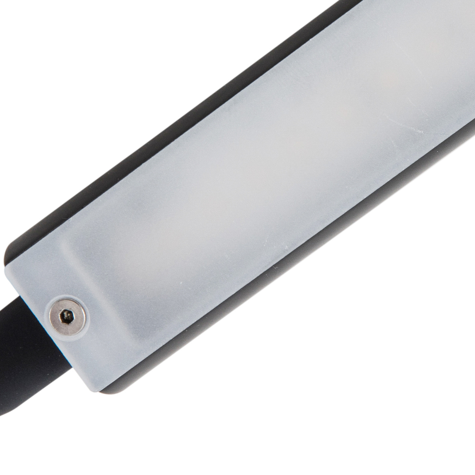 Lindby Flexola LED läslampa, svart, fyrkantigt huvud