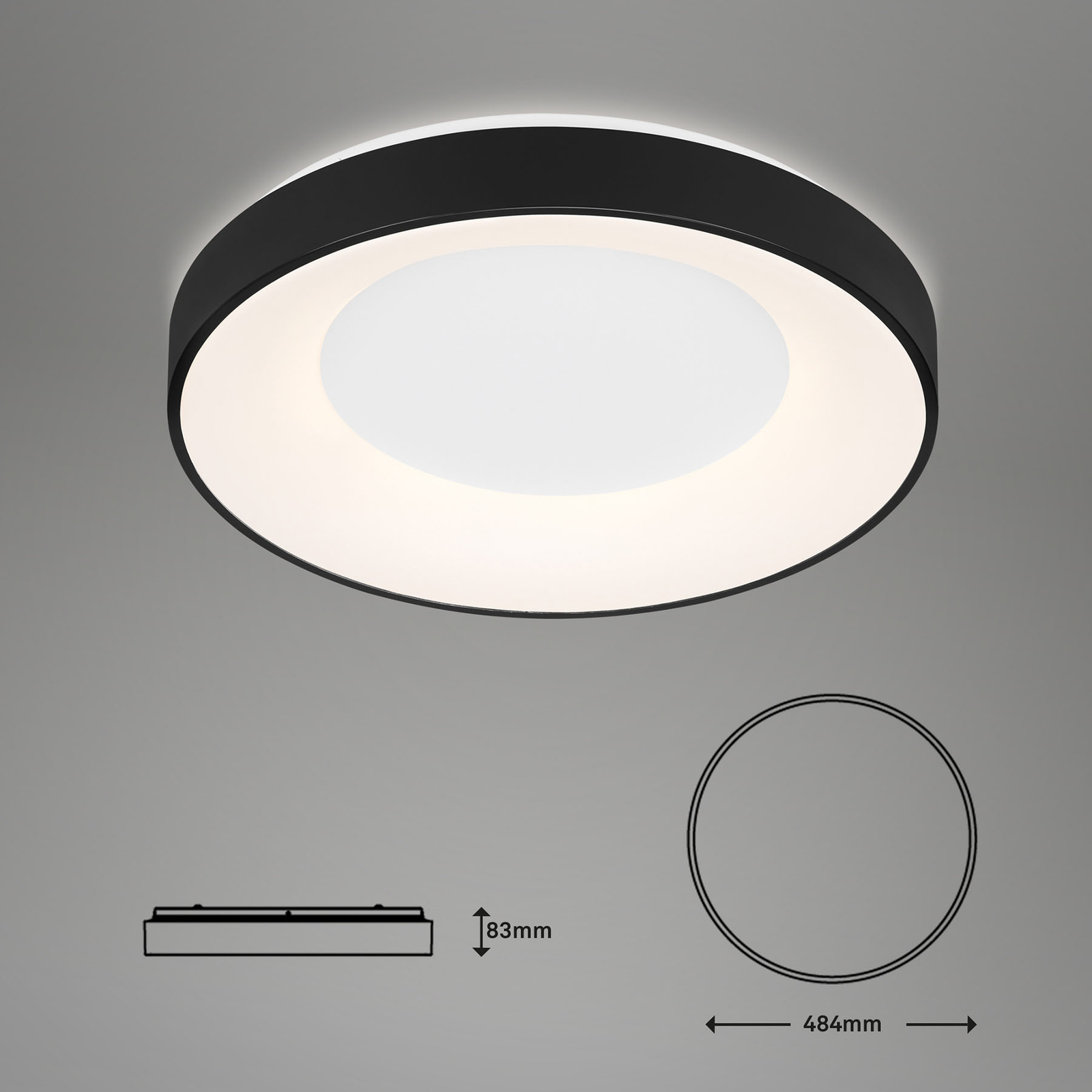 LED-Deckenleuchte Rondo CCT Fernbedienung
