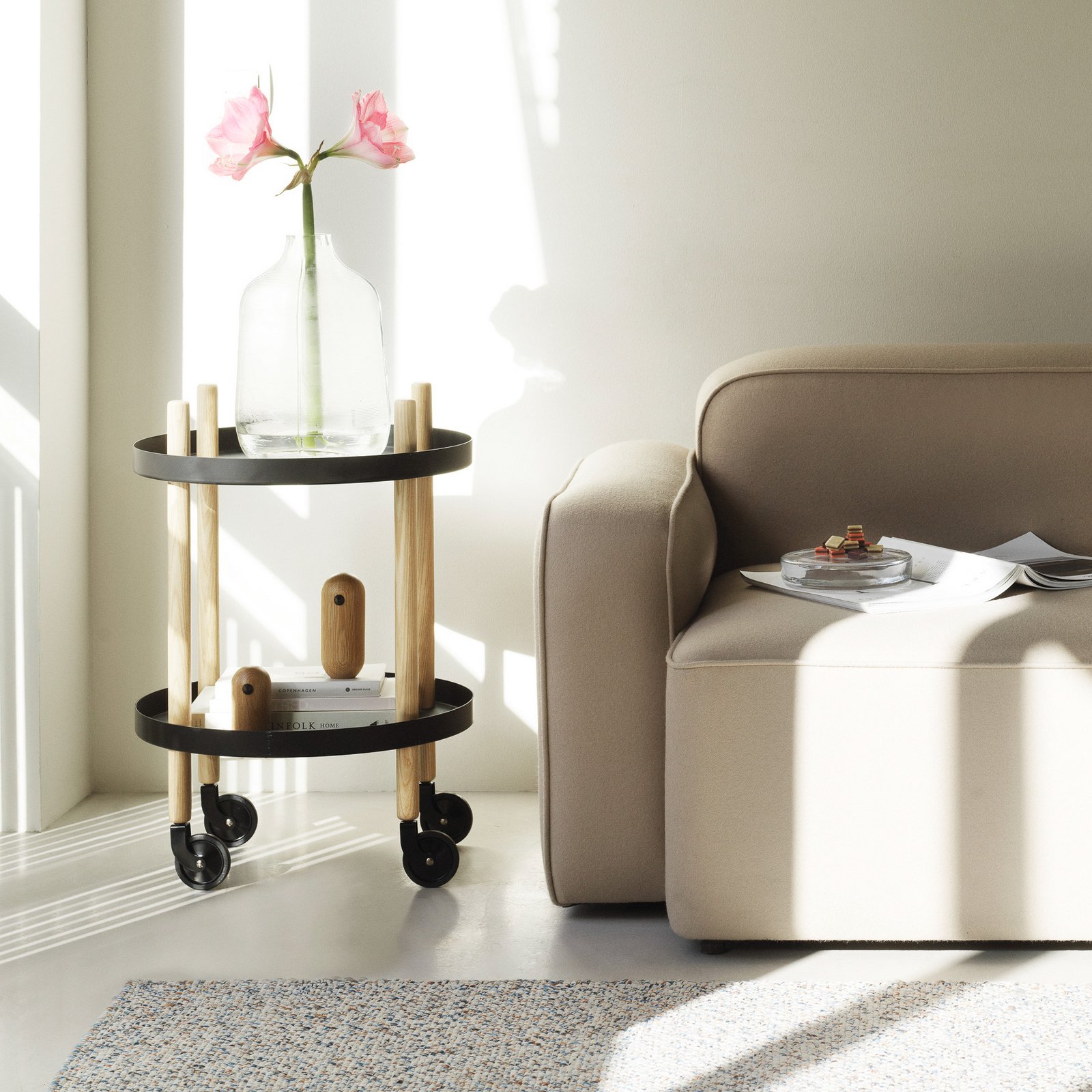 Block Trolley Ø45 Black - Normann Copenhagen Block Trolley Ø45 Black - Normann Copenhagen