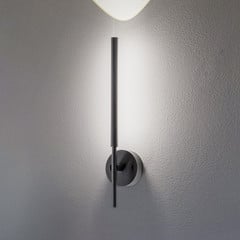 Applique murale LED Focus noir 46,5 cm Métal à 2 lampes ajustable