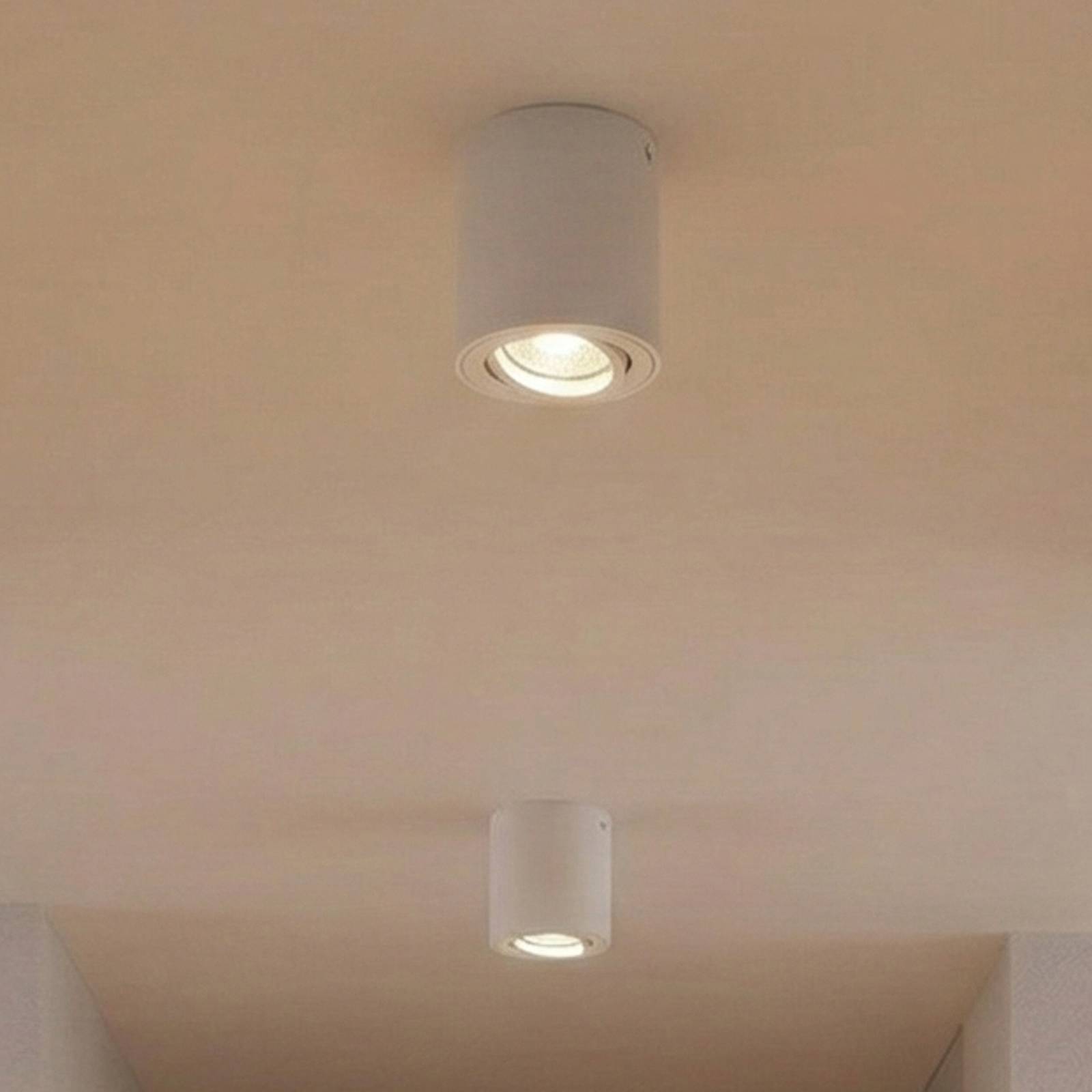 OSRAM takspotlight ROUND, vit, Ø 8 cm, metall, GU10