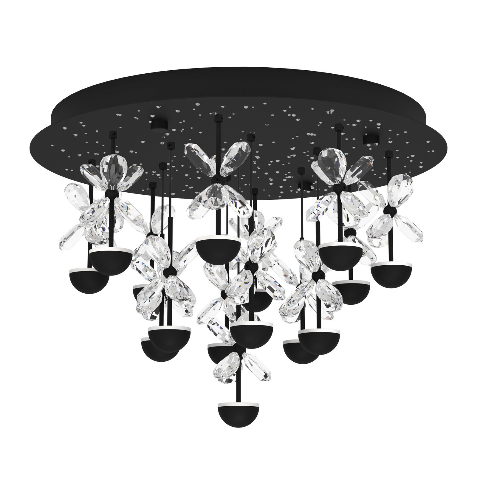 EGLO Stars Of Light LED ceiling lamp Pianopoli black Ø 50cm