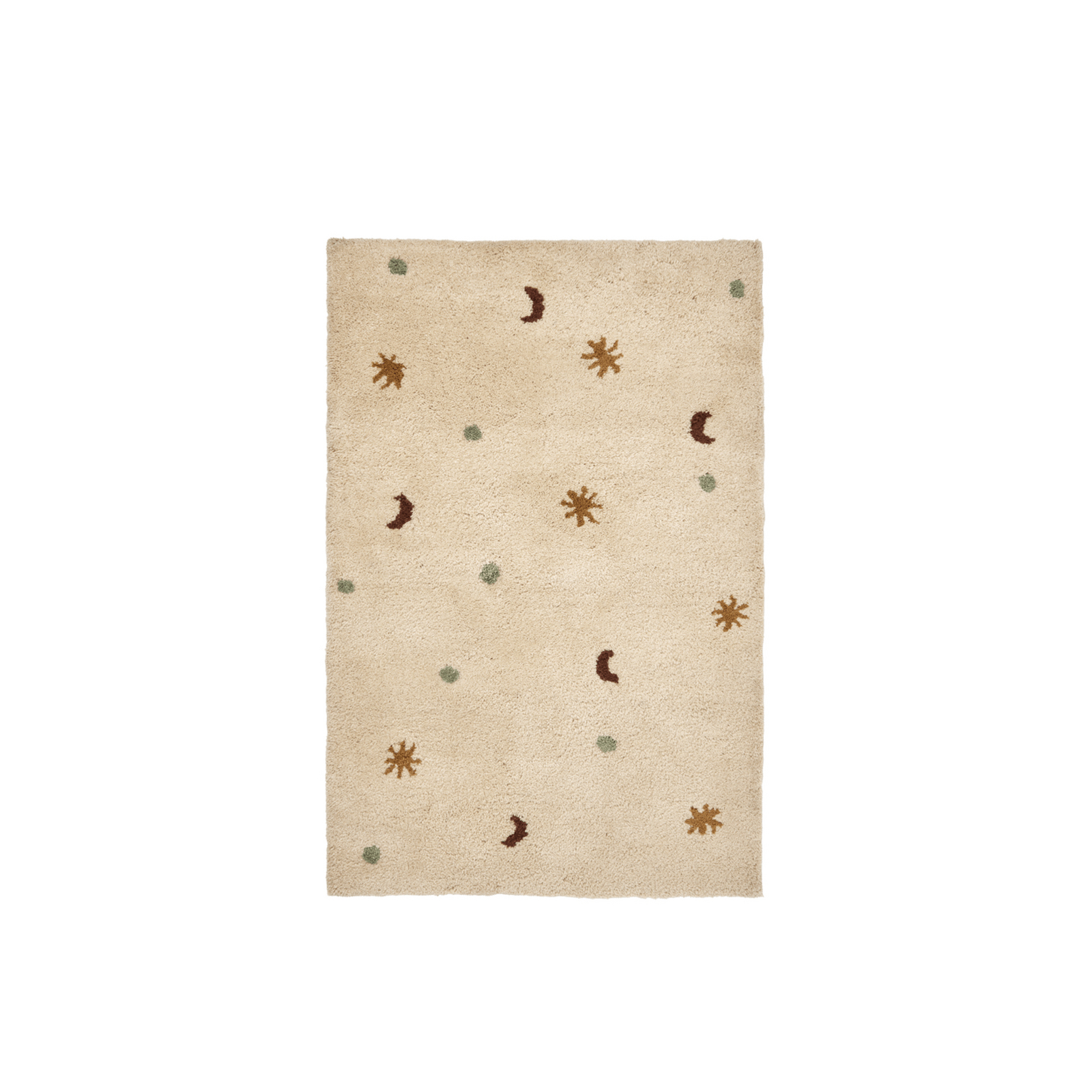 Skye runner, cream, 120 x 80 cm wool tufted - ferm LIVING