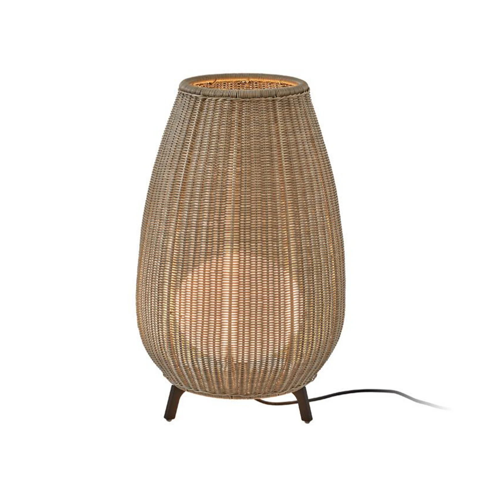 Bover LED terases gaisma Amphora, 77 cm, grafīta brūna/bēšs