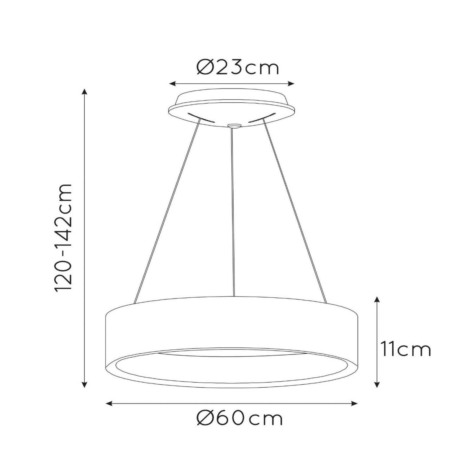 Talowe LED hanglamp, wit
