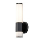 Facet Single LED bathroom wall light, 3,000 K