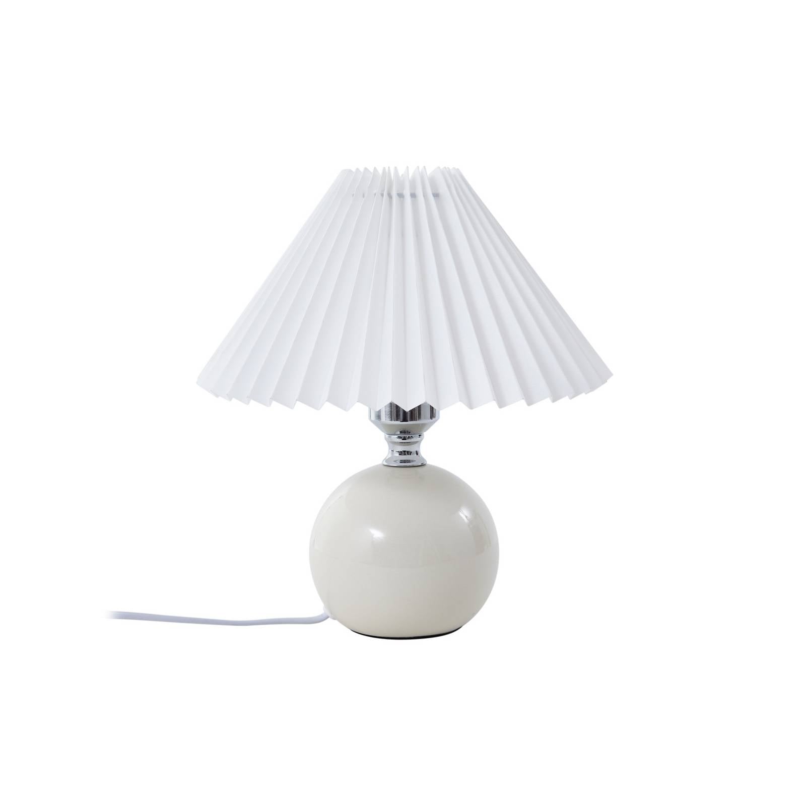 Lindby Tischleuchte Kerimi, Keramik, creme, 29 cm