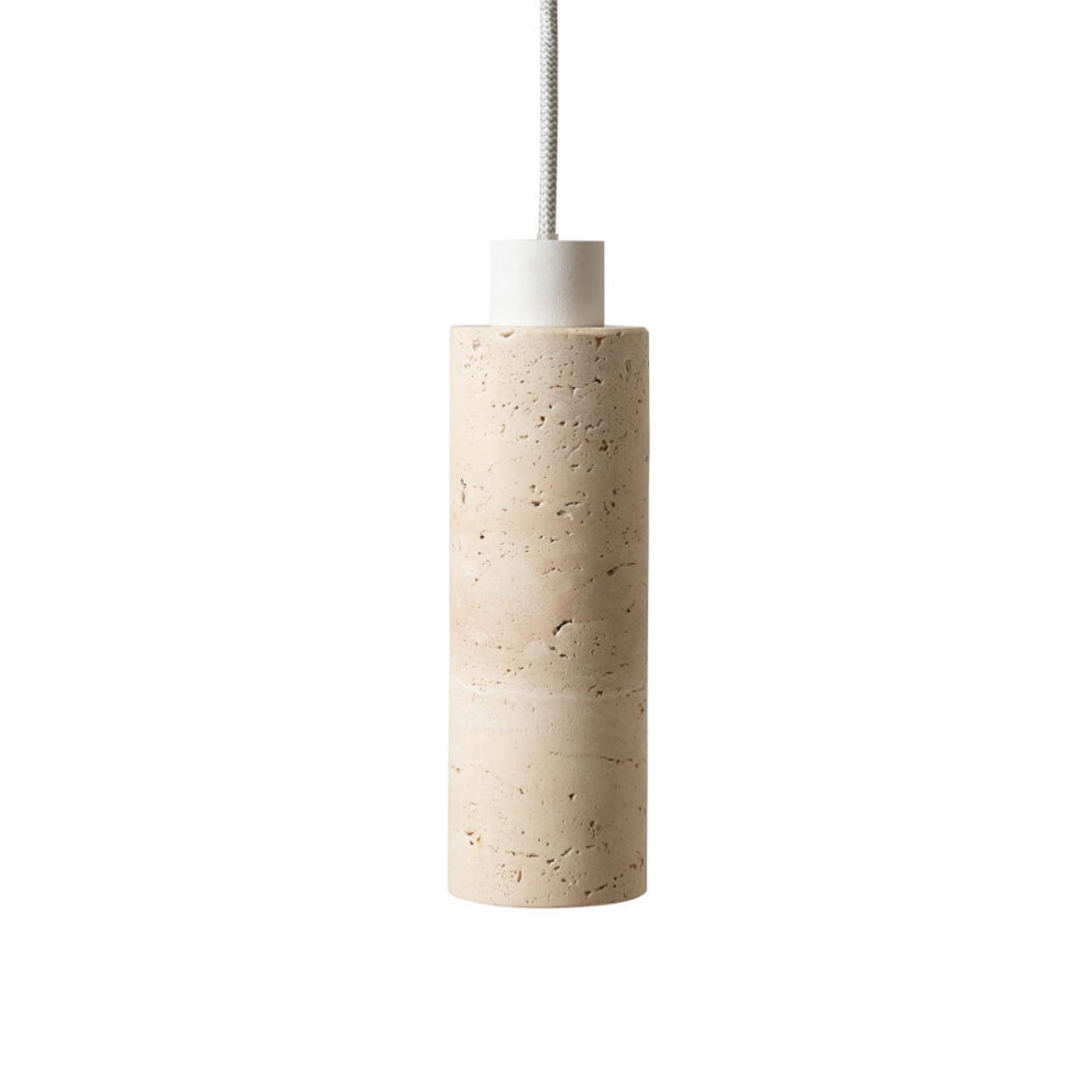 IT'S ABOUT ROMI Tivoli hanging light, white, travertine, GU10 IT'S ABOUT ROMI Tivoli hanging light, white, travertine, GU10
