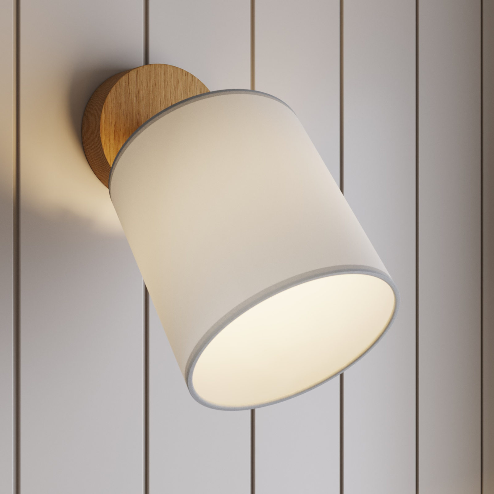 Corralee wall spotlight, white, 1-bulb
