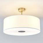 Quitani ceiling lamp Gala, Ø 50 cm, chintz white