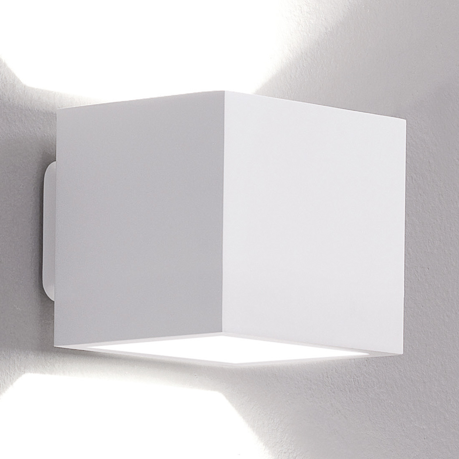 Φωτιστικό τοίχου ICONE Cubò LED, 10 W, λευκό