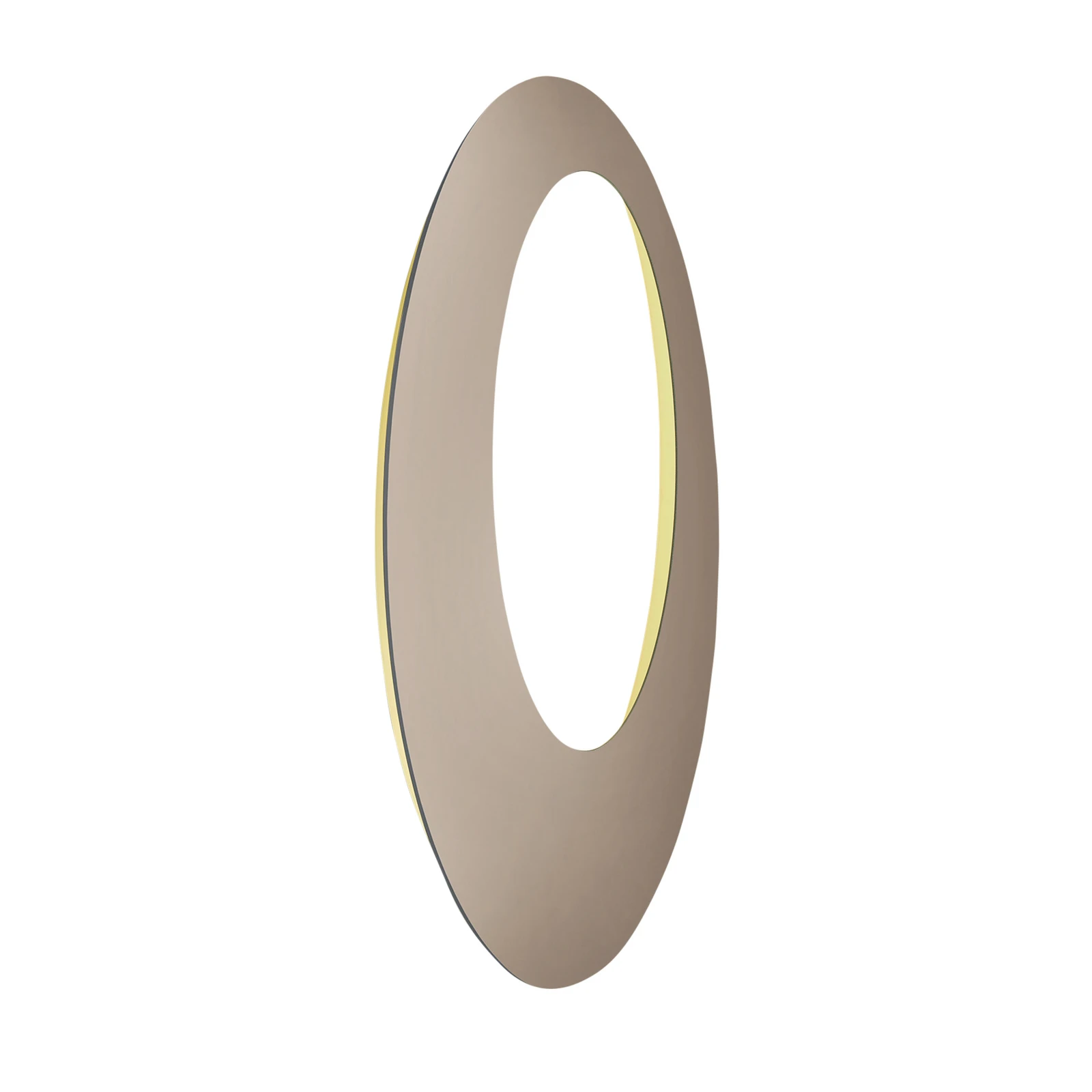Escale Blade Open aplique de pared LED taupe Ø 95 cm