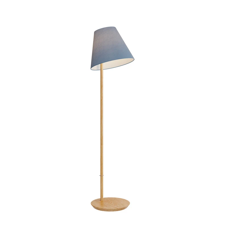 Lucande - Jinda Lampadaire Blue/Wood