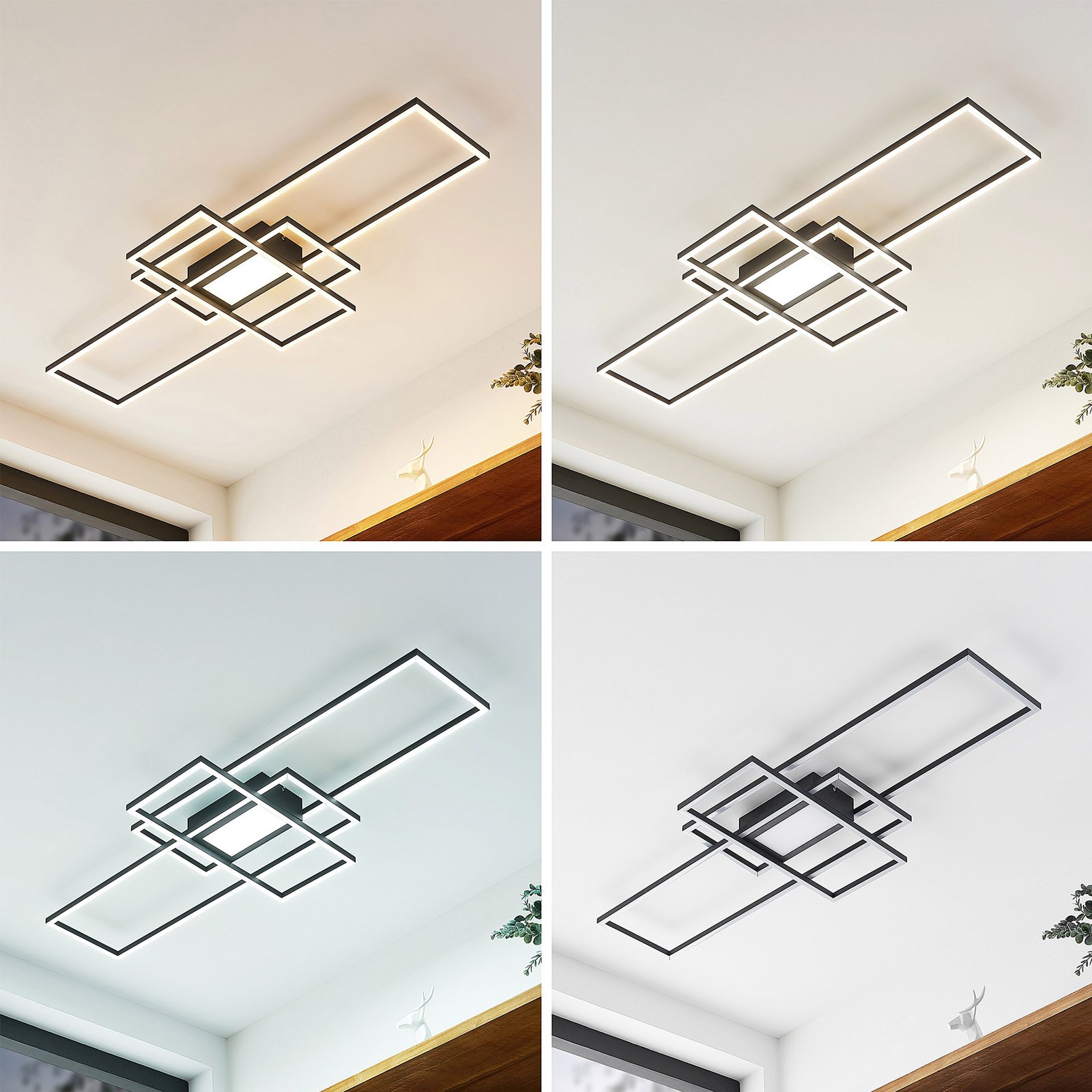 Caitlin LED Taklampe Anthracite - Lindby