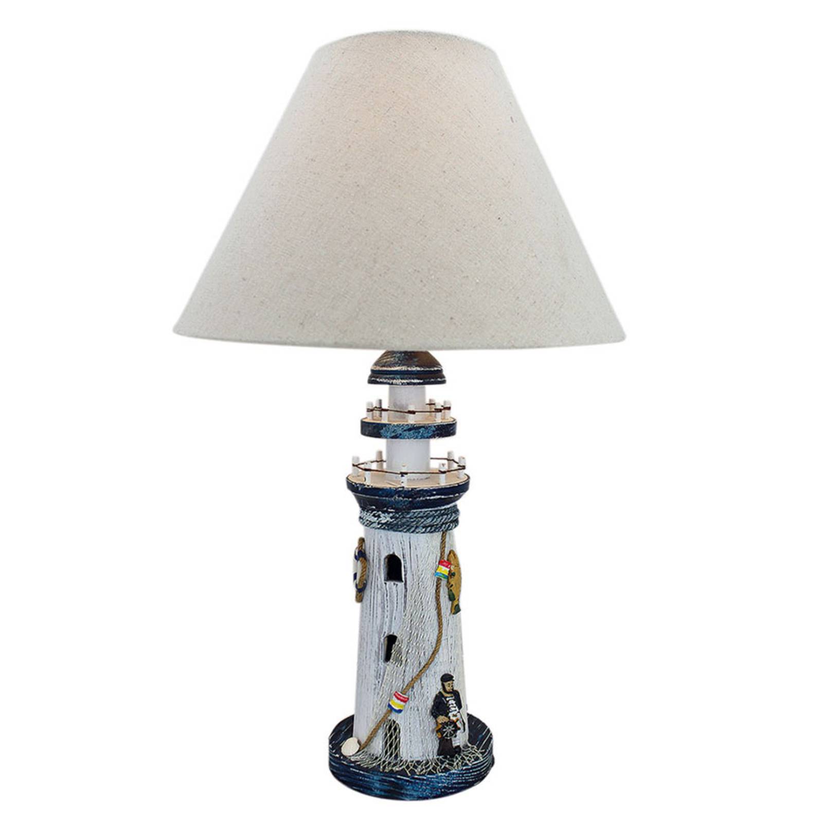Image of Lampe à poser 5760 tour lumineuse abat-jour tissu 4250815515176