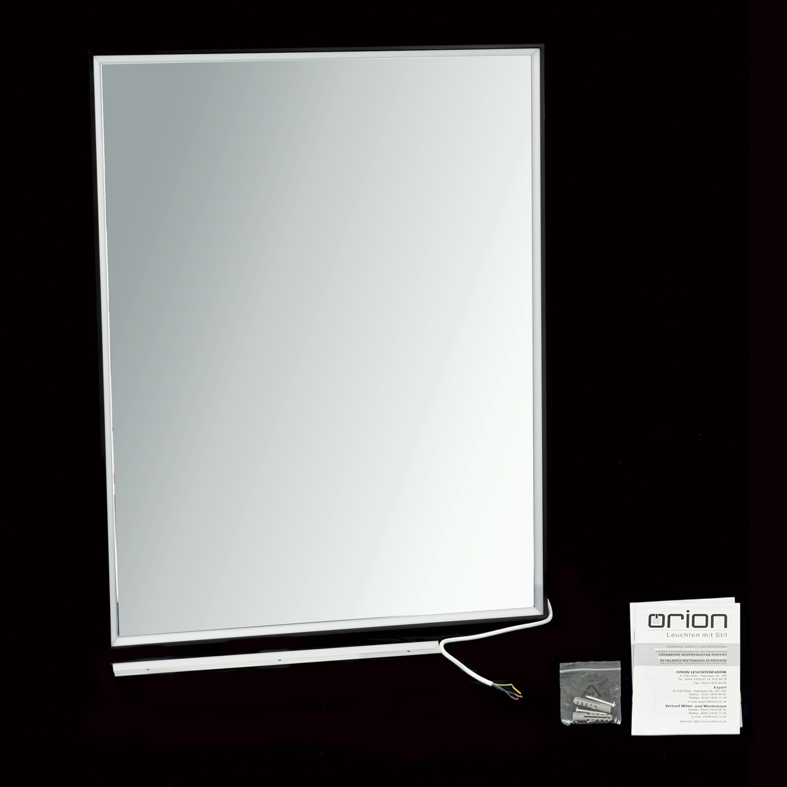 Frame LED mirror, 70 x 90 cm, CCT, anti-fog, dimmable