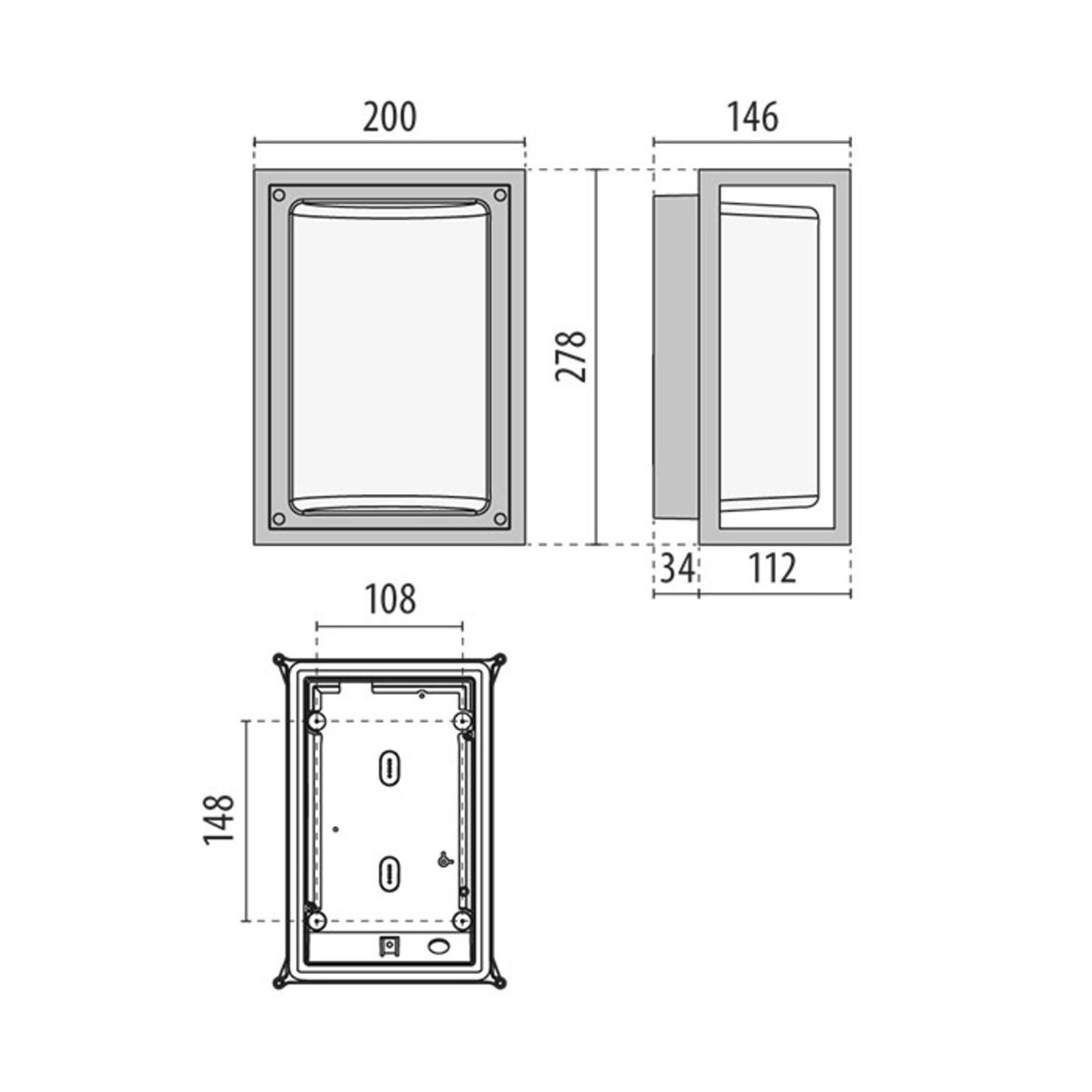 Performance in Lighting Applique extérieur Lanterna NK 27 E27 anthracite