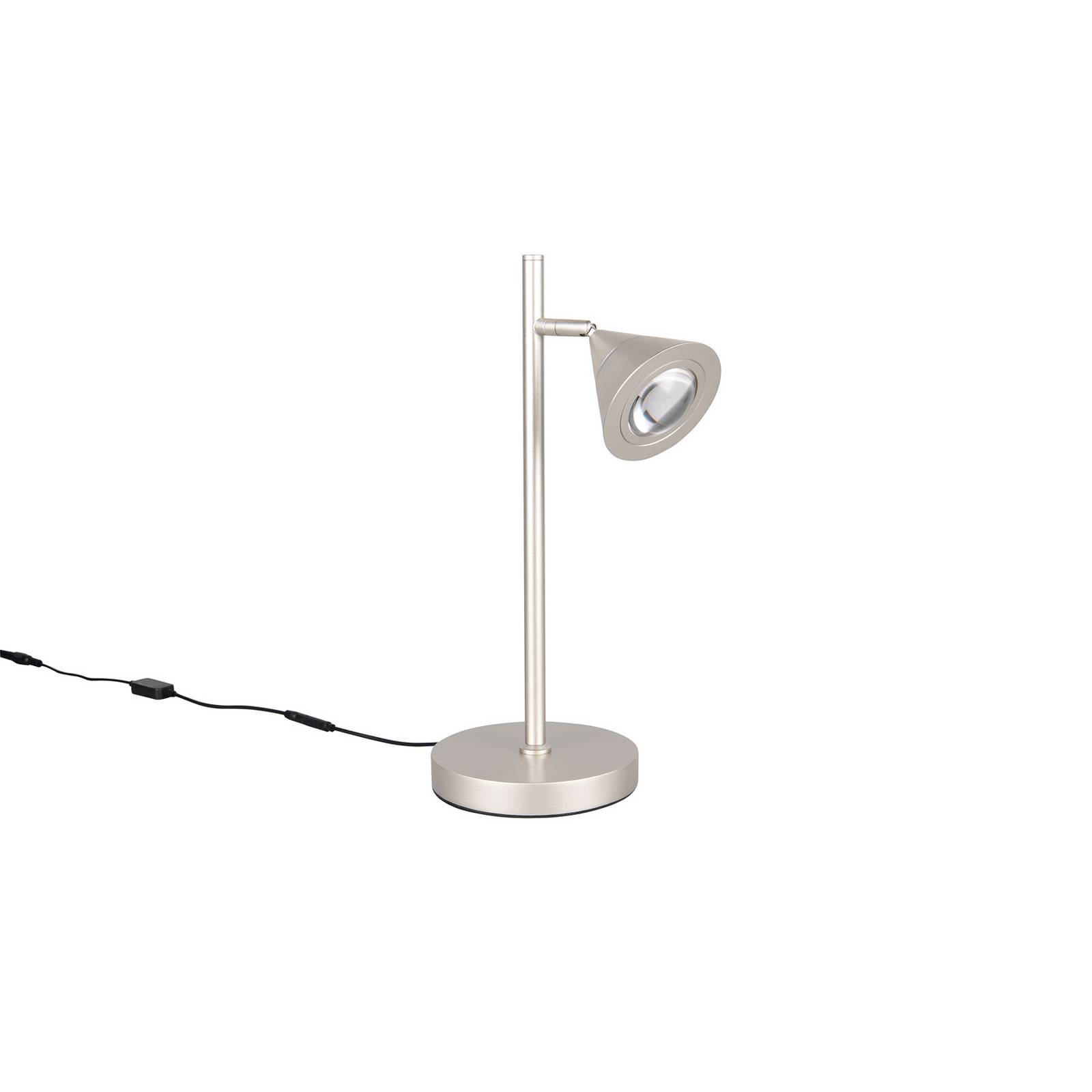 LED-Tischlampe Romeo, Höhe 40 cm, nickelfarben, Metall, CCT