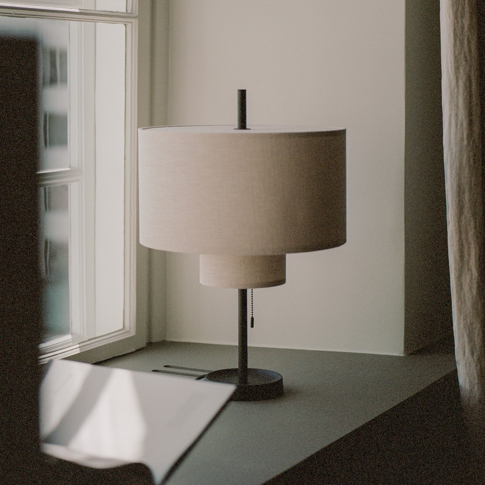 Margin Lampe de Table Beige Canvas - New Works