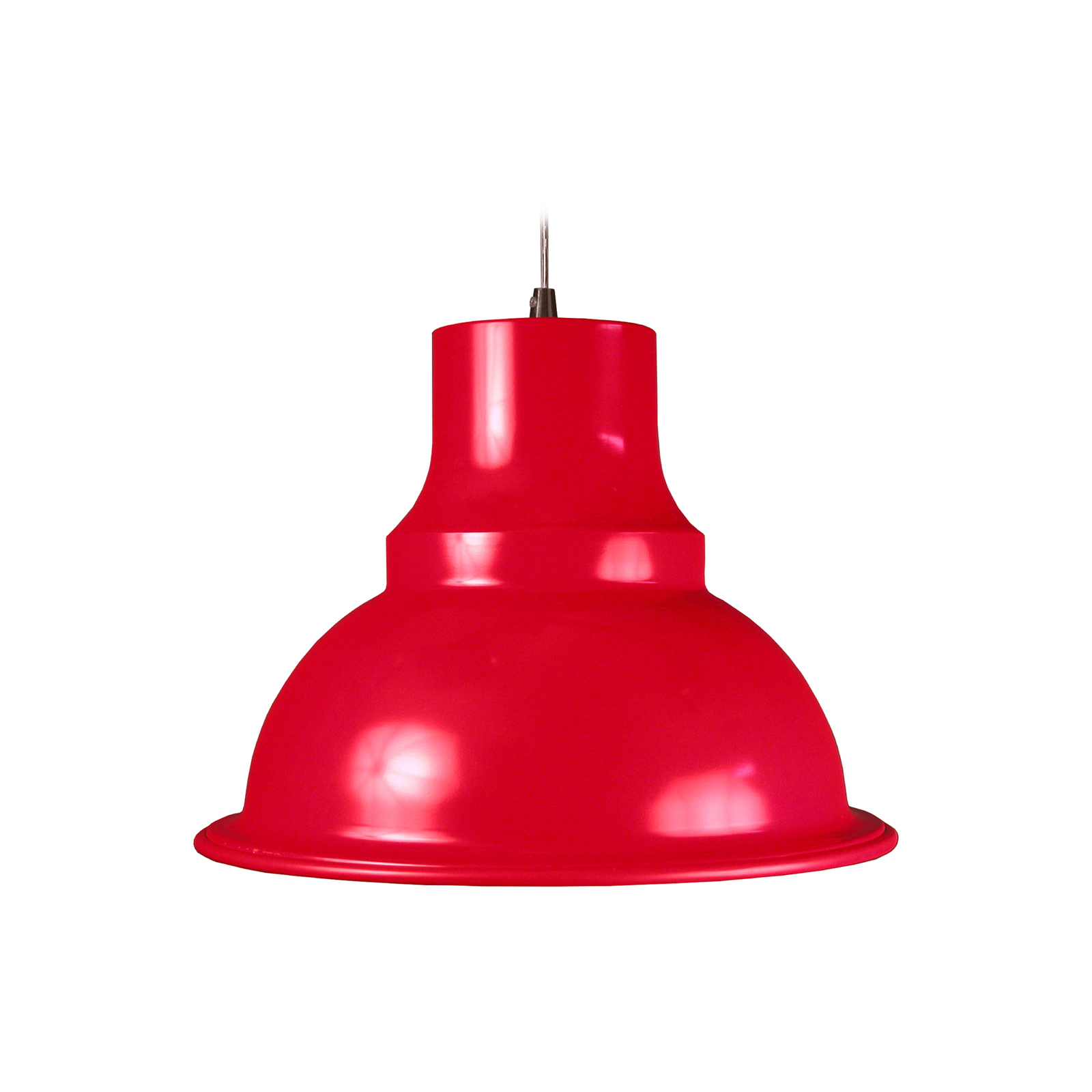Aluminor Loft pendant light, Ø 39 cm, red