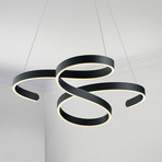 LED-Pendelleuchte Francis, schwungvoll designt