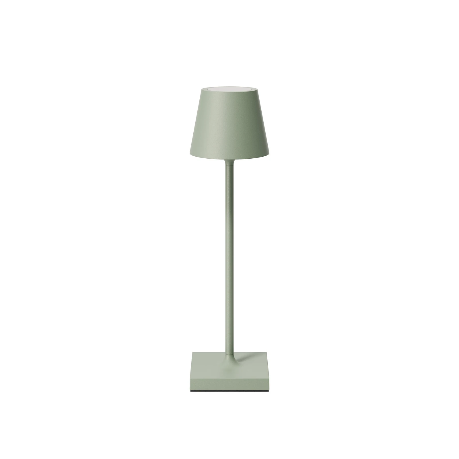Nuindie zseb LED-es újratölthető asztali lámpa, zsályazöld, IP54,