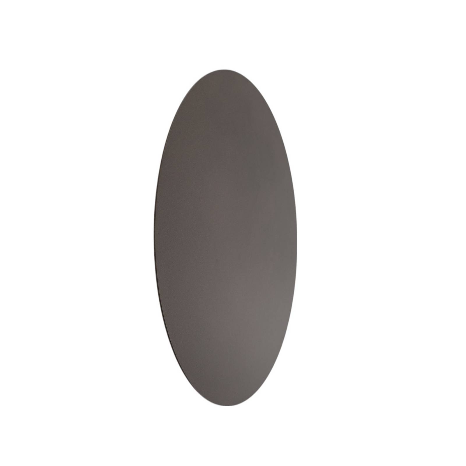 Kinkiet Luna, brązowy, światło pośrednie, Ø 30 cm, stal