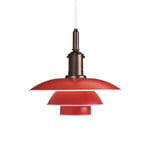 PH 3½-3 Pendelleuchte Rot - Louis Poulsen