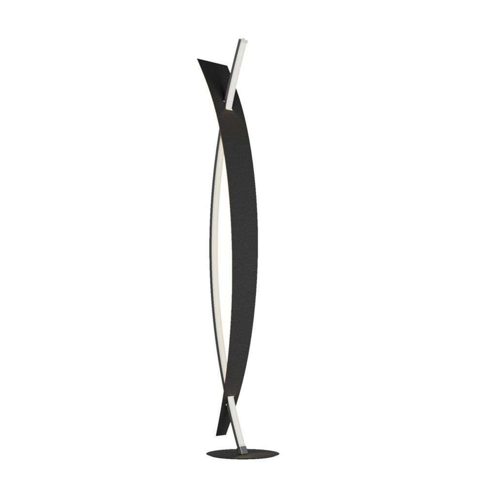 Marija Floor Lamp Black/Gold - Lucande