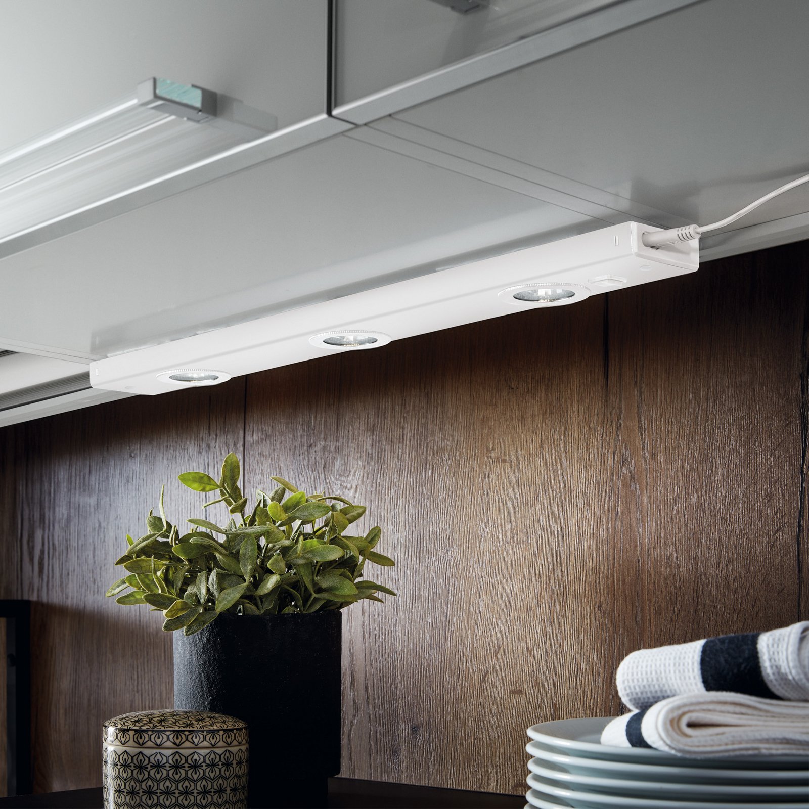 Unterbauleuchte Kob LED mit Schalter, weiß