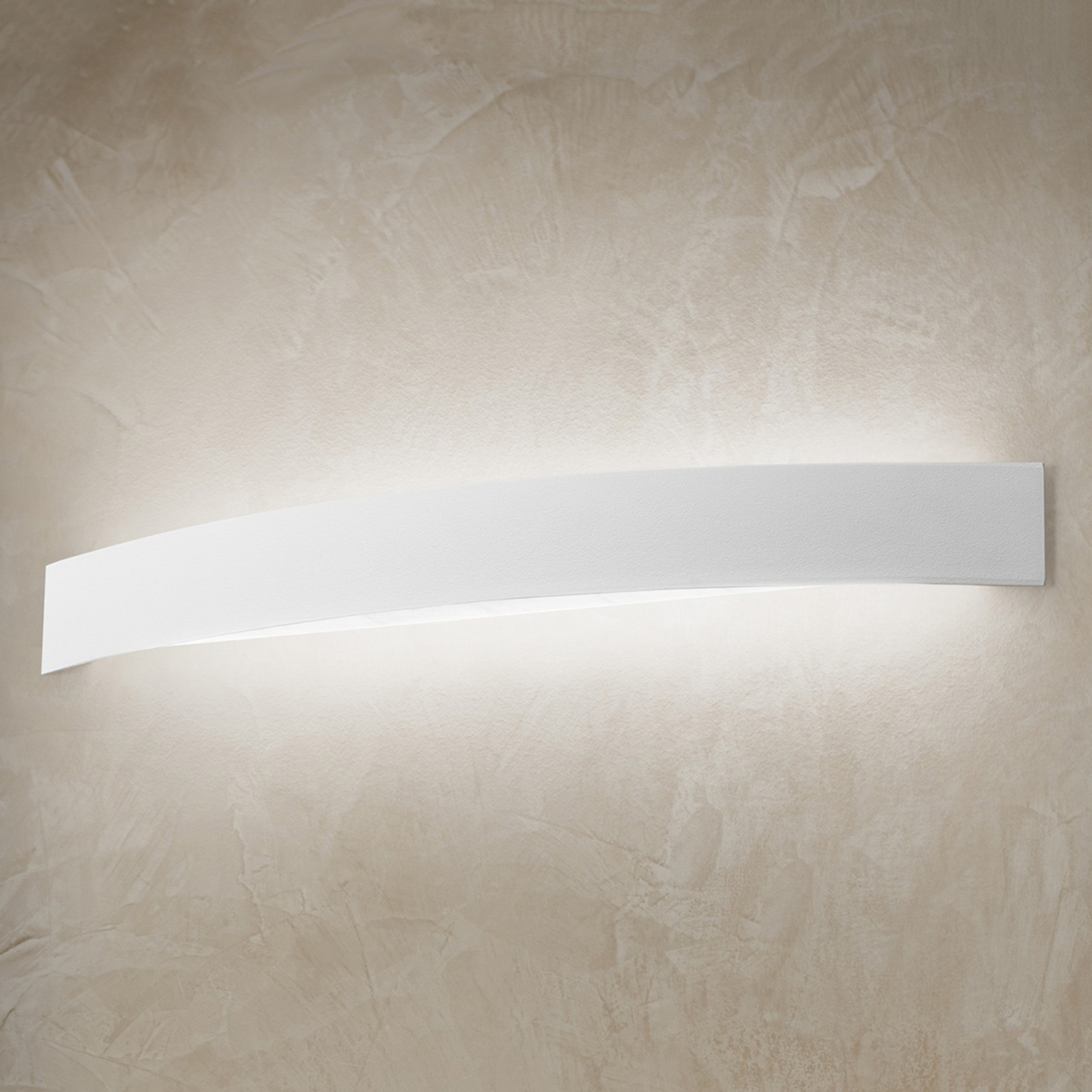 Applique LED courbée Curve en blanc