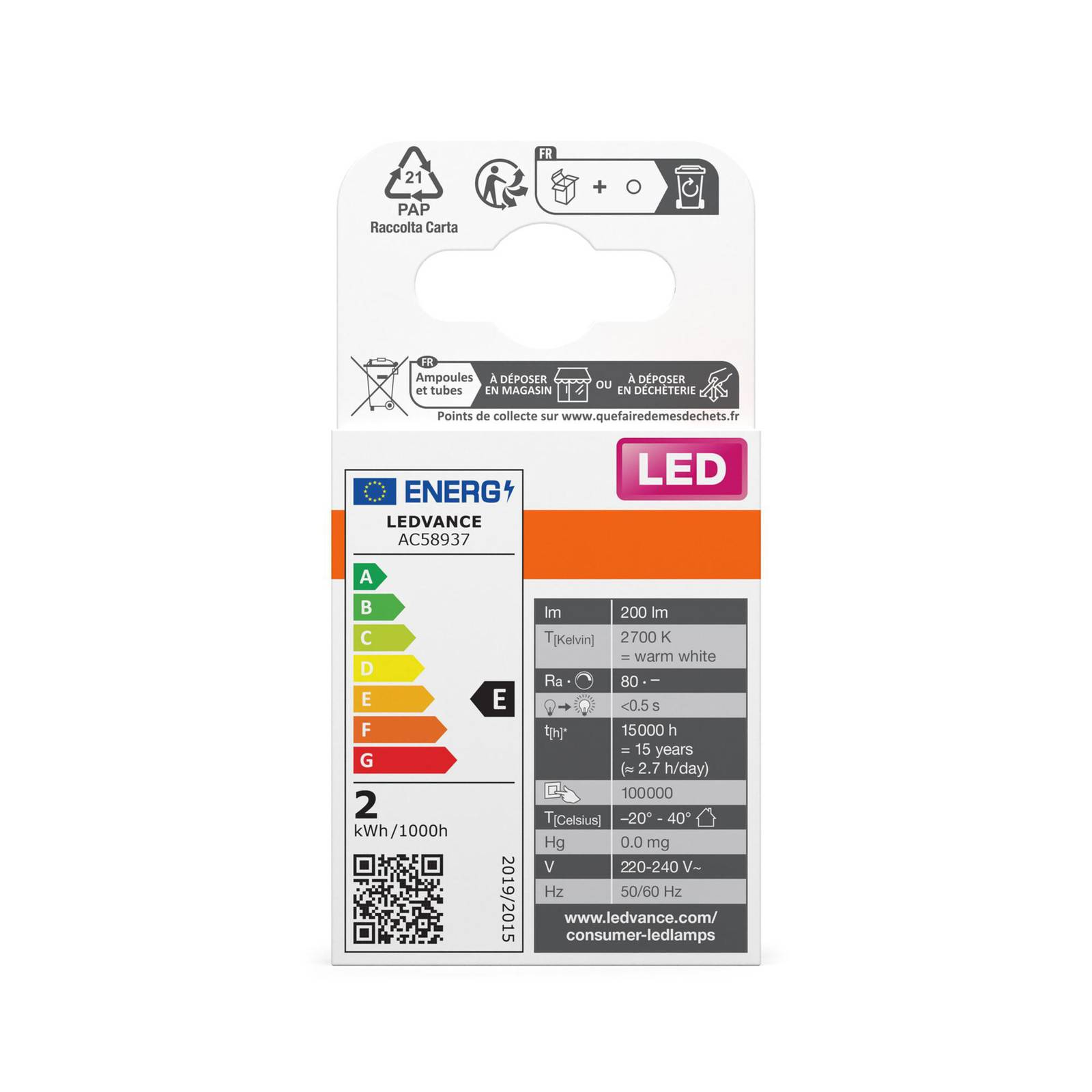 OSRAM żarówka z trzonkiem sztyftowym LED G9 1,8 W przezroczysta 2700 K