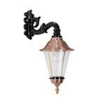 HOORN - Kinkiet zewnętrzny, dolna oprawa, czarny