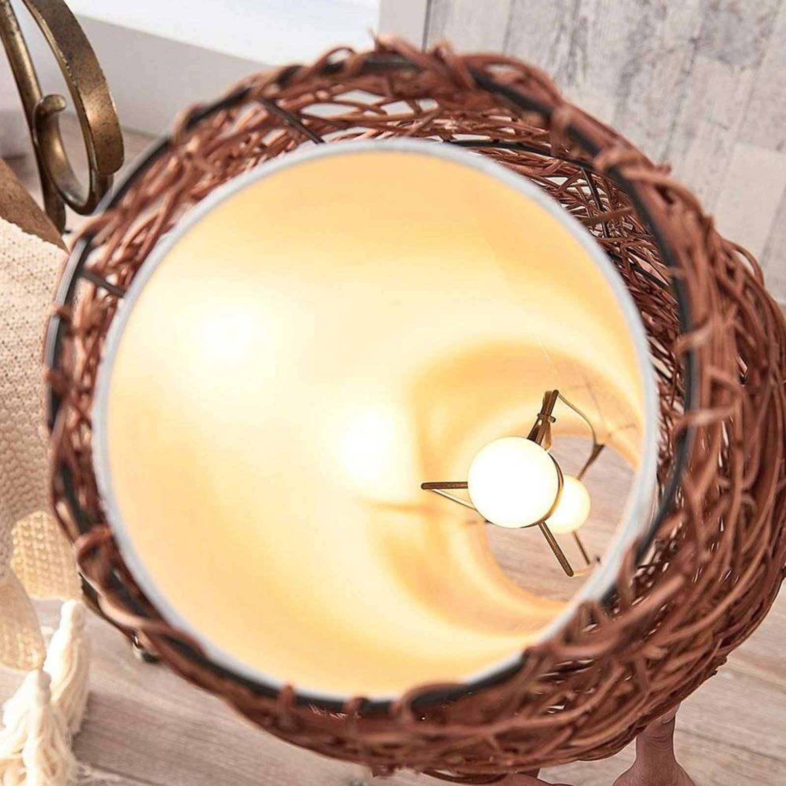 Nias Lampadar Brown/White - Lindby