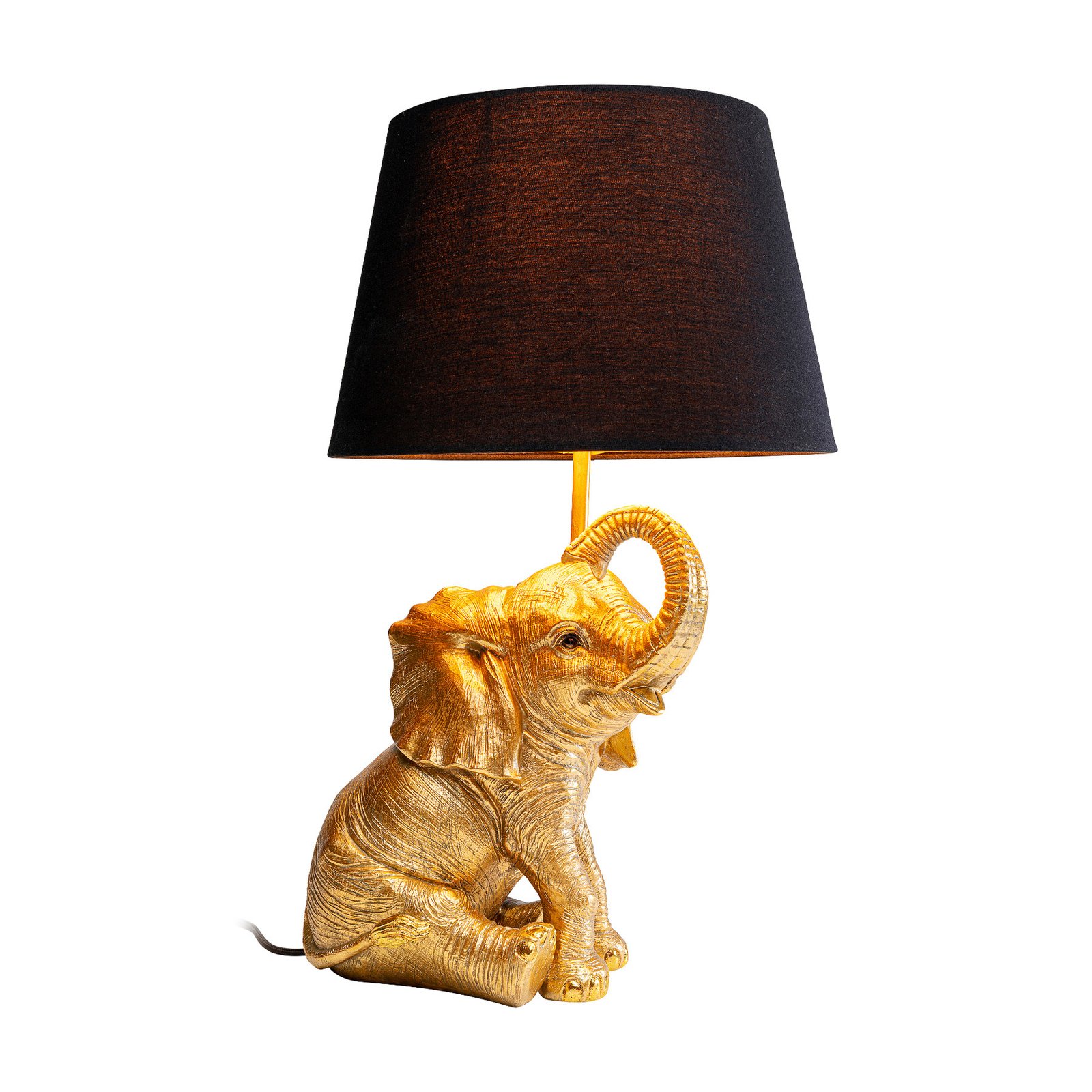 KARE Happy Elefant lámpara de mesa con pantalla