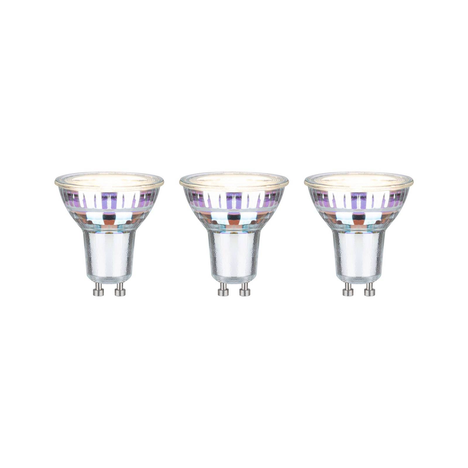 Paulmann LED-Reflektor GU10 2,5 W, 3.000 K, 450 lm, 100° 3er