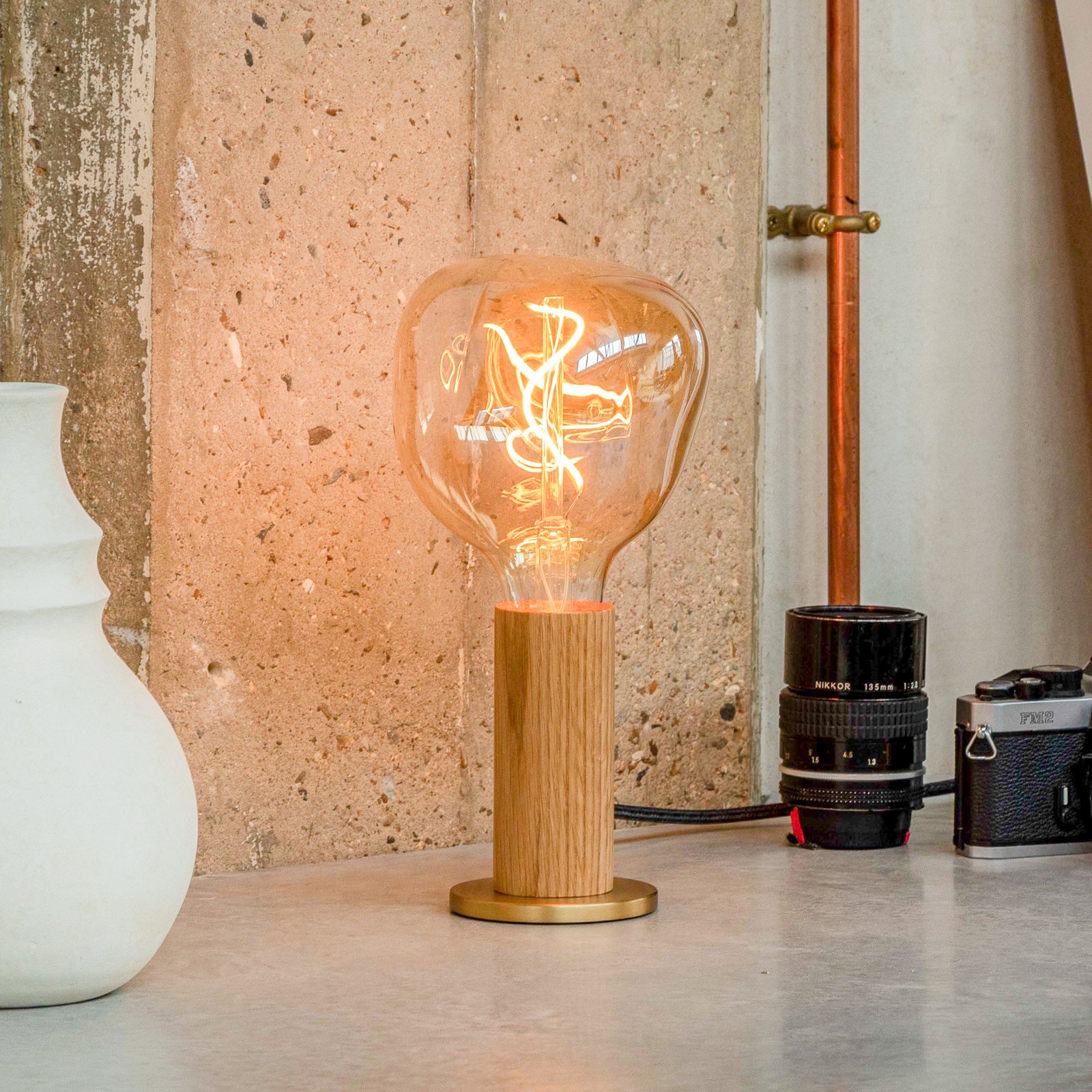 Oak Knuckle Lampe de Table avec Voronoi-I - Tala