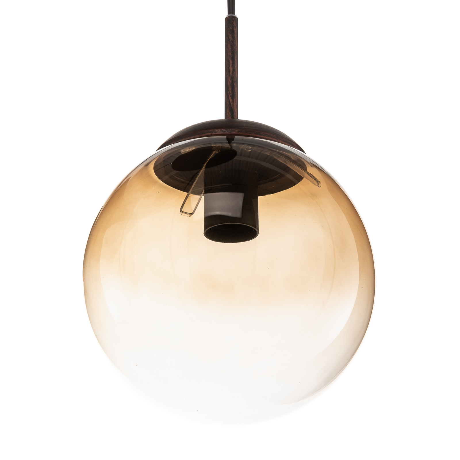 Glazen hanglamp Varus amber 3fl Ø 51 cm