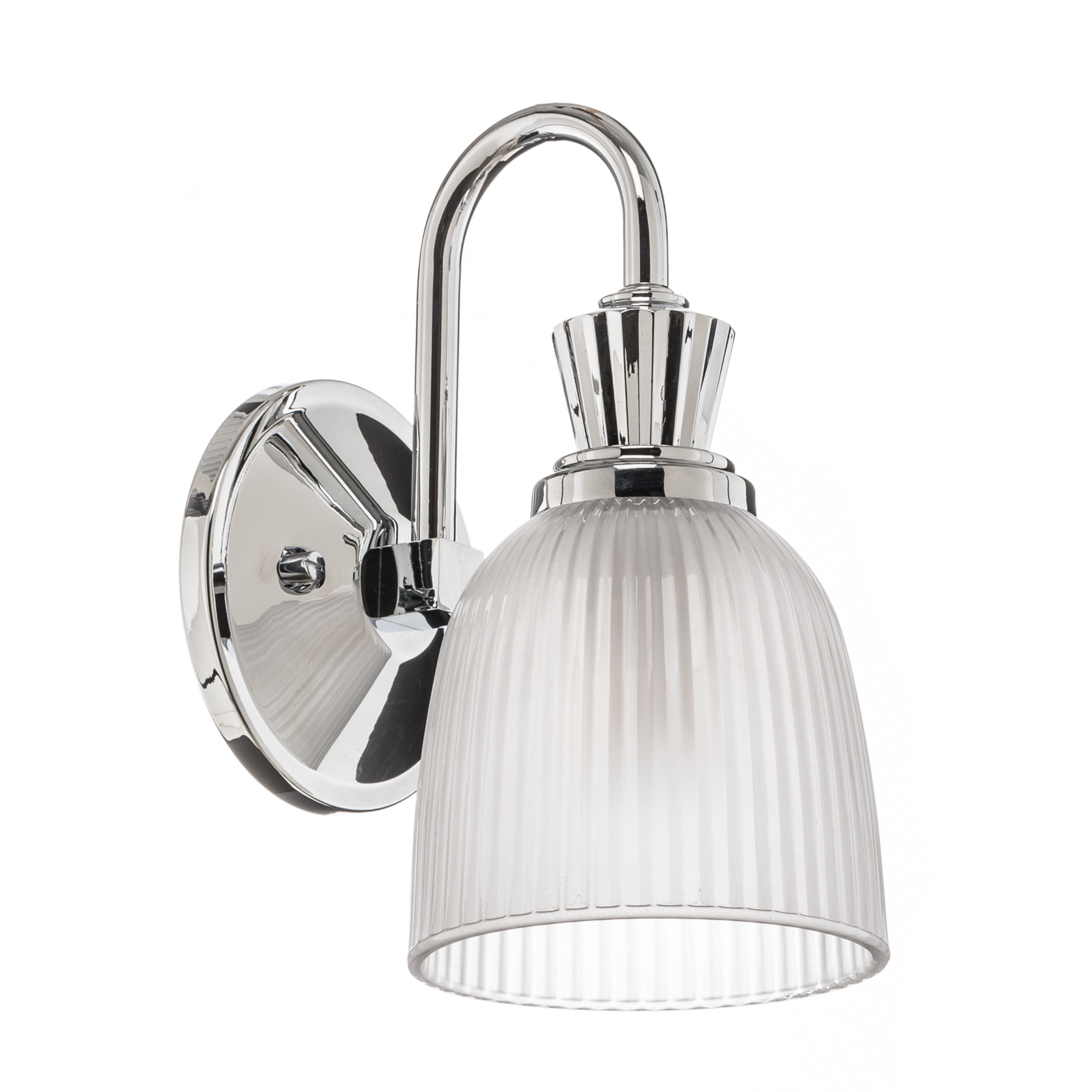 Cora LED bathroom wall light, 1-bulb, glass, IP44 - Elstead