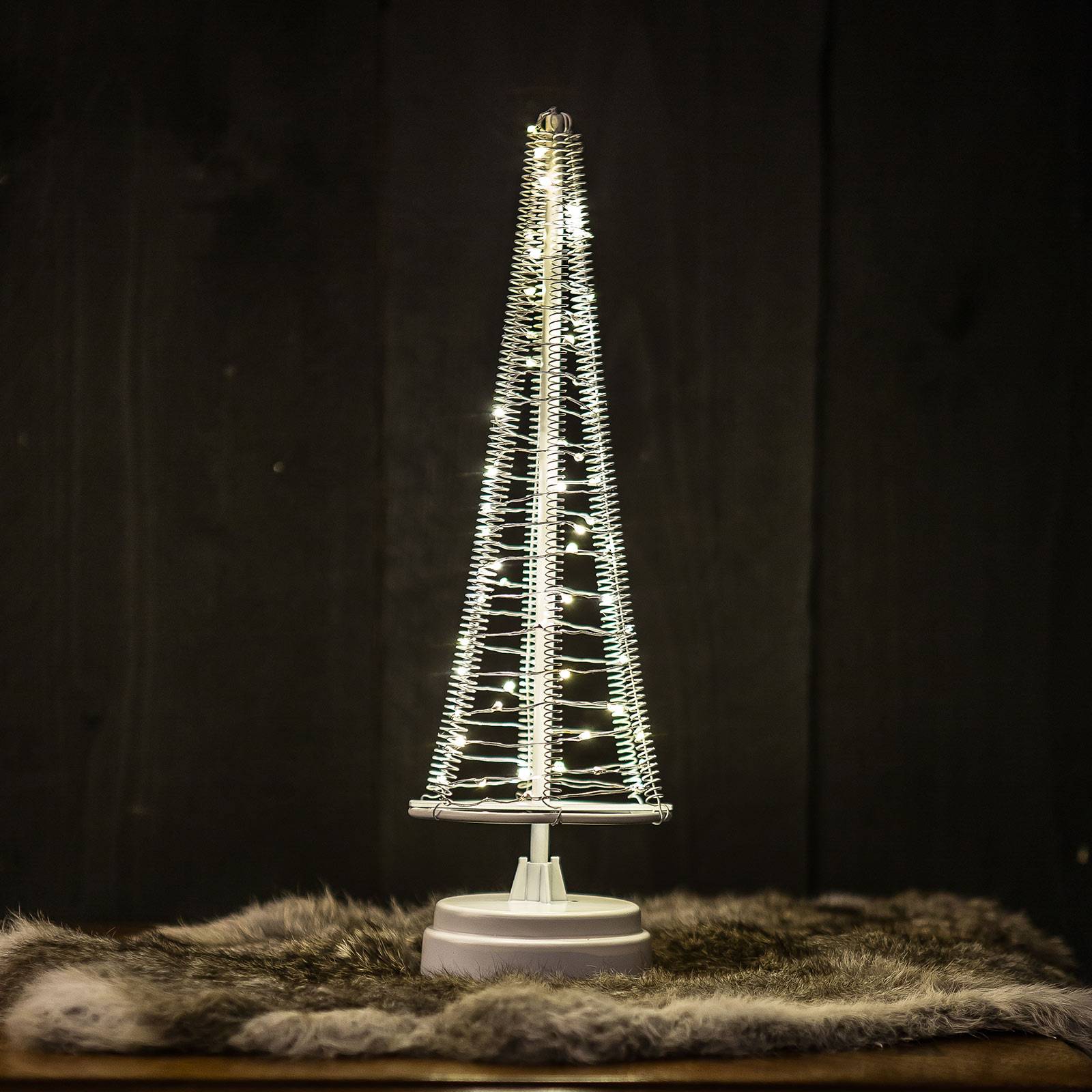 Hemsson Stromek Santa\'s Tree, stříbrný drát, výška 33,5 cm