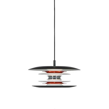 Diablo Lampada a Sospensione Ø300 Nero Opaco/Brillante Rosso - Belid