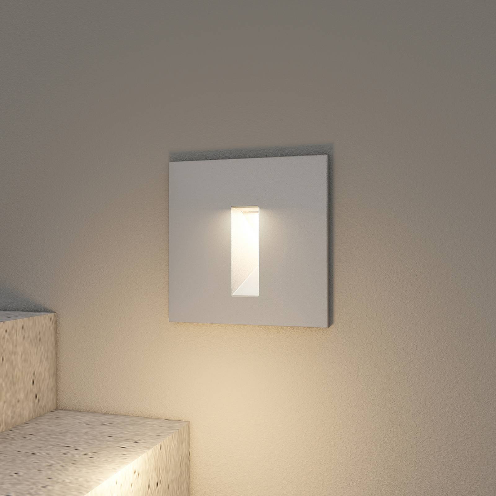 Arcchio Lanti recessed wall light silver, G9, Ip65 - Hallway - Wall Light Recessed - dimmable - Modern