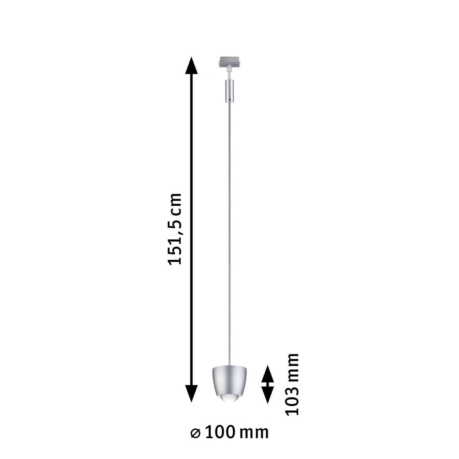 Suspension sur rail LED Paulmann URail Smart Tyros, chrome CCT RVB
