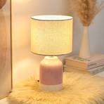 Pauleen Sandy Glow stolová lampa, krémová/ružová